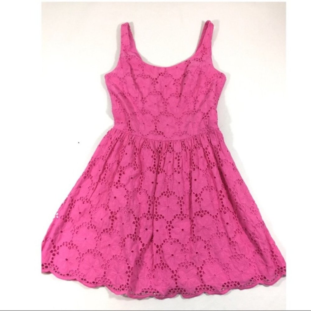 Lilly Pulitzer Pink Calhoun Eyelet Dress